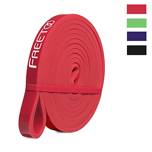Preisvergleich Produktbild FREETOO Fitnessbänder in 5 Stärken, rot