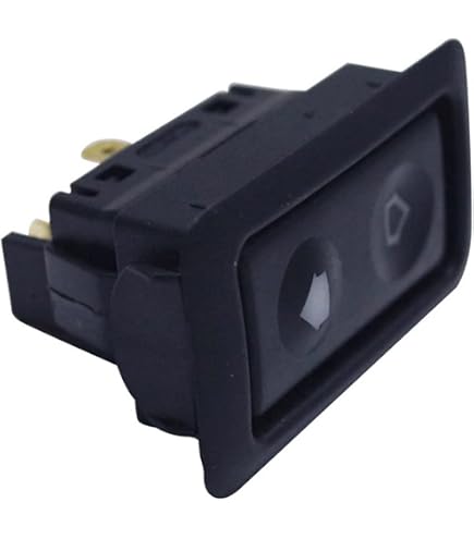 Interrupteur Lève-Vitre Électrique Éclairé Pour BMW E30 E28 E24 - 5 Broches, Noir, Réf. 61311381205 (Lot De 2)