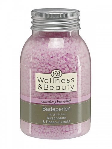 WELLNESS & BEAUTY Bath Pearls with Cherry Blossom and Rose Extract 180g