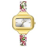 XHLLX Quartz Uhr Frau Wasserdicht Mode Bedrucktes Band Bewegung Anwendbar Einkaufen Schule Geschäft Zusammenkommen,B