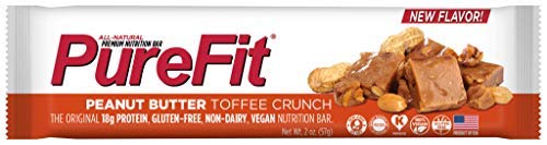 Purefit Nutrition Bar Peanut Butter Toffee Crunch - Gluten Free