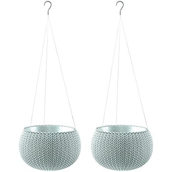 cozies keter planters baskets hanging misty knit pot plant pack