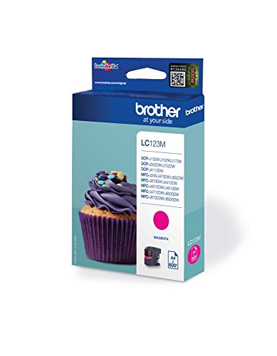 Brother Original Tintenpatrone LC-123M magenta (für Brother DCP-J132W, -J152W, -J172W, -J552DW, -J752DW, -J4110DW; MFC-J245, -J470DW, -J650DW, -J870DW, -J4410DW, -J4510DW, -J4610DW, -J4710DW, -J6520DW, -J6720DW, -J6920DW) - 2