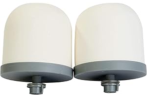 Huining – Lot de 2 filtres de rechange en forme de dôme en céramique pour système de filtration d'eau domestique