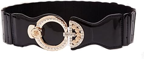 Ladies Diamante Decoration Belt,Leisure wild Belt Of tightness Decoration Width Belt Stretch Belts-C 72cm(28inch)