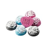 Anjou Bath Bomb Gift Set, 6 x 100g Rose Shaped and 1 x 90g Heart Shaped Bombs for Bubble Bath with Rose, Jasmine and Sandalwood Scents - Ideal Gift Kit for Girlfriends, Women and Moms