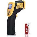 Etekcity 800 Thermomètre Infrarouge Sans Contact Laser de -50°C à 750°C, Pile fournie, Ecran LCD Rétroéclairé