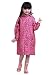 Korean Star Lovely Baby Raincoat Fashion Children Rainwear Deep Pink S