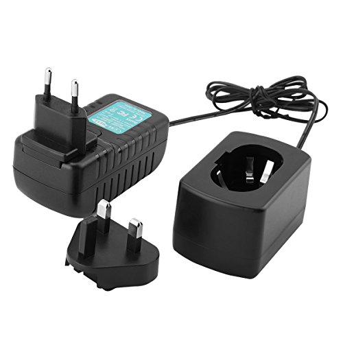 Creabest 1.2V-18V Mehrfachspannung Tragbares Ladegerät für Makita Ni-MH Ni-Cd Batterien, Passt für 7.2V 9.6V 12V 14.4V 18V, Kompatibel mit Makita 9000 1222 1420 1822 und Mehr