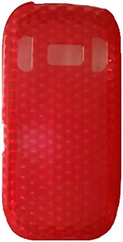 PINK HEX PATTERN GLOSSY FINISH GEL CASE FOR NOKIA C7