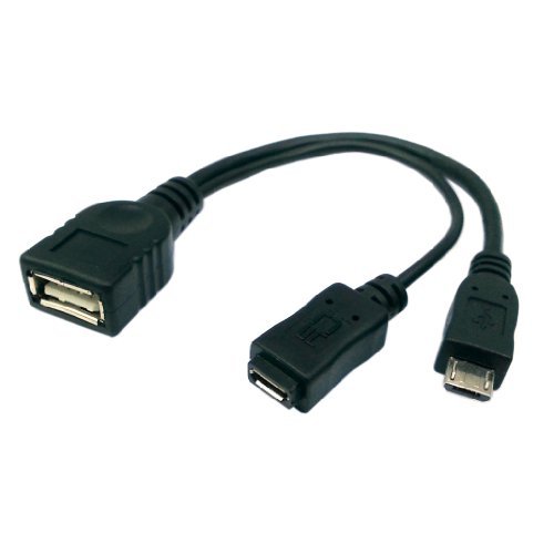 eStoreimport© Micro USB Host OTG Cable w/de alimentación USB para el teléfono de Samsung i9100 i9300 i9220 9250
