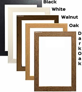 Picture Photo Frame / Maxi Poster Frame Wood Finish Available in Black, Dark-oak, White, Walnut &amp; Oak (36x24", Darkoak)
