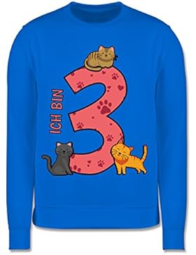 Geburtstag Kind - 3. Geburtstag Katzen - Kinder Pullover
