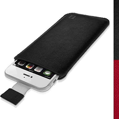 'igadgitz u3172Â Tire der Lasche SchutzhÃ¼lle aus Leder, Typ Tasche fÃ¼r Apple iPhone 6Â 4.7Â 2014Â â€“Â Schwarz