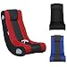 Produktbild WOHNLING ® Soundchair InGamer in Schwarz Rot | Musiksessel mit eingebauten Lautsprechern | Multimediasessel für Gamer | Musiksessel 2.1 Soundsystem - Subwoofer | Music Gaming Rocker Racing Chair