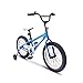 Produktbild COEWSKE BMX Radfahren Kid Bikes Kinder Sport Fahrrad Snow Bike Fett Reifen für Mädchen und Jungen 18 Zoll mit Trainingsrad (Blau)
