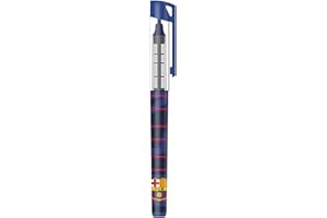 FCB FC Barcelona Stylo roller avec encre liquide avec couvercle rouge et bleu (CyP Brands)