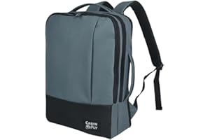 CabinFly Bellanca Lufthansa plecak Austrian Airlines Brussels Airlines, bagaż podręczny, Swiss Air Lines, możliwość rozszerzenia do 40 x 30 x 15 cm, SAS Finnair KLM (40 x 30 x 10/15 cm, niebieski)