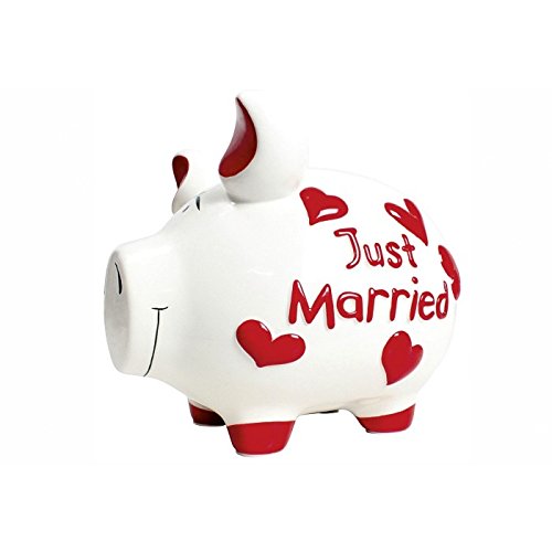 KCG Spardose Sparschwein Mittelschwein Just Married