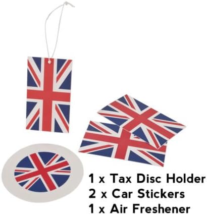 GB Great Britain Air Freshener , Car Stickers &amp; Tax Disc Holder - Supporters Pack