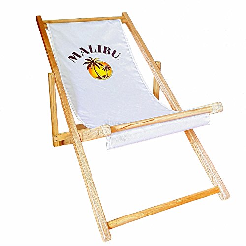 Preisvergleich Produktbild Malibu Holz Sonnenliege Strandliege Liegestuhl aus Holz Gartenliege Klappstuhl