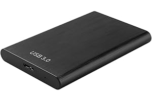 LYEAA Disque dur externe portable 2,5 pouces 1 To USB 3.0 - Disque dur métallique haute vitesse pour livre, tablette, PC
