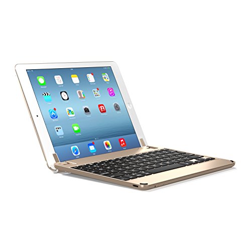 Brydge 9.7 QWERTZ Aluminium Bluetooth Tastatur für iPad Air, Air 2 & iPad Pro 9,7″ – Gold - 2