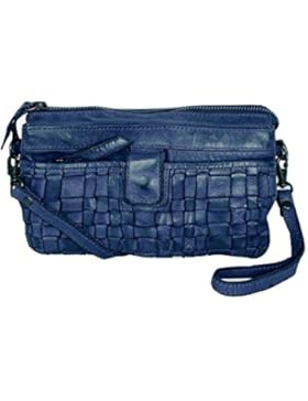 Bear Design Umhängetasche CL32663 geflochtenes, gewaschenes Leder