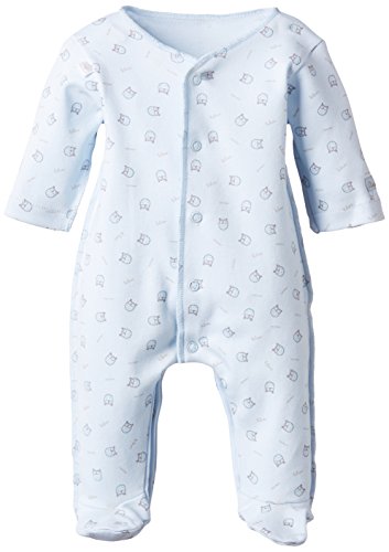 Absorba Boutique Baby Boys Premiers Jours Full Sleepsuit, Multicoloured (emeraude 55), 0-3 Months (Manufacturer size: 3M)