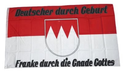 Fahne Flagge Franke durch die Gnade Gottes 90 x 150 cm
