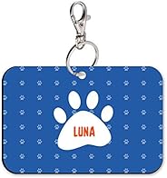 Sky Trends Rectangle Shape Collar Locket/Pendant for Dogs & Puppy -1059, Multicolour, Medium, 1 Count - 