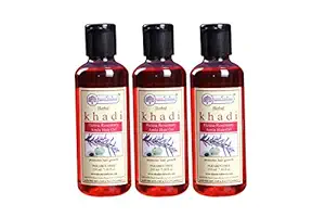 Khadi Rishikesh Herbal Henna Rosemary Amla Hair Oil Combo Set Pack Of - 210ml X 3 (630ml)