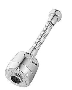 BONDWET 360 Degree Rotating Water-Saving Sprinkler, Faucet Aerator, 2-Gear Adjustable Head Nozzle Splash-Proof Filter Extender Sprayer for Kitchen