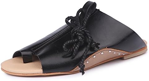DEESEE(TM) Women Girls Flat-Bottomed Roman Sandals Open Ankle Flat Straps Platform Wedges Shoes