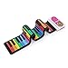 Produktbild Roll Up Keyboard Klavier, JINRUCHE Rainbow Color 37 Standard Tasten Flexible Kinder Klaviertastatur mit eingebautem Lautsprecher Pädagogisches Spielzeug Perfektes Geschenk für Kinder