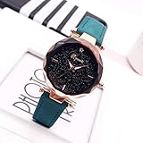 GRCSGL Uhr Mädchen Student Minimalistischen schönen Trend Junior High School Freizeit Sternenhimmel Atmosphäre, grünes Armband