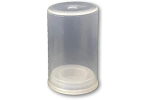 XINGSUI 12Pcs Plastic Film Canisters, Film Canisters with Lids, Film Canisters, Reusable, Camera Film Cans, Multifunctional Mini Storage Boxes, for Scientific Activity Small Accessories (Transparent)