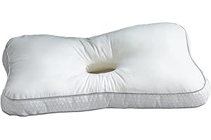 BDXZJ Piercing-Kissen für Seitenschläfer, Verstellbares Memory Foam-Kissen für Ohrenschmerzen, Schmerzlinderndes Ohrkissen für TMJ, CNH & Nackenstenose