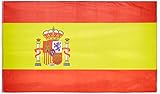 MM bandera de España, resistente a la intemperie, 250 x 150 x 1 cm), diseño de flores, multicolor 16279