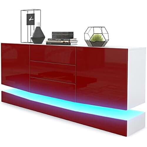 Amazon.fr buffet rouge laqué