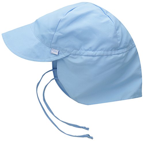I Play Unisex Baby Solid Flap Sun Protection Hat Light Blue 0 - 6 Months