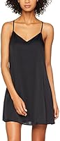 Iris & Lilly Nuisette en Satin et Dentelle Femme, Noir (Black Beauty), Medium