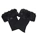 Produktbild Fletion 2016 Neu Damen Strickwolle Warme Boots Socken Leder Gras Kurze Socken Leggings Boots Strümpfe Winter Warme Legwarmers,Schwarz