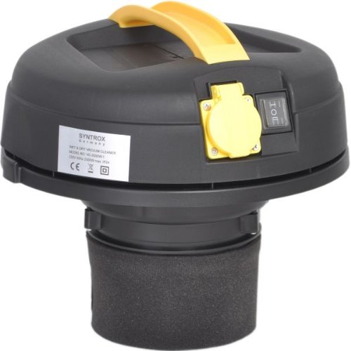 Syntrox Germany 2000 Watt 30 Liter Staubsauger Edelstahl Industriesauger Nass und Trockensauger mit Steckdose - 2