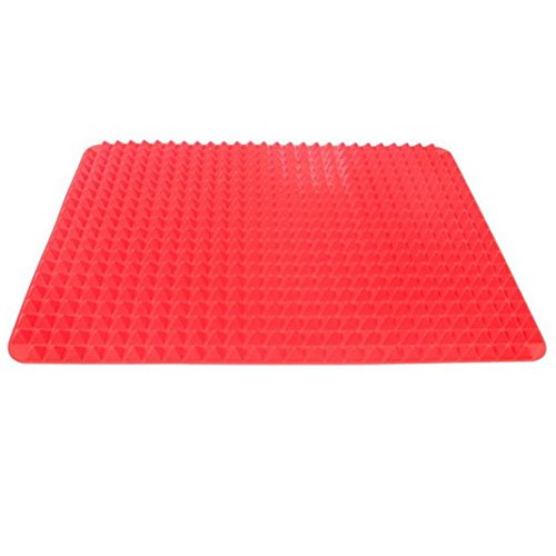 Ularma Pyramide Pfanne Antihaft Fett Reduzieren Silikon Backmatte Backofen Unterlag (41 * 29 cm) - 4