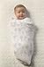 SwaddleDesigns X-Large Cotton Muslin Swaddle Blankets, Green Woodland, Set of 4