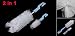 sourcingmap Milk Bottle Nipple Nozzle Tube Teat Cleaning Brush 2 in 1 Sky Blue