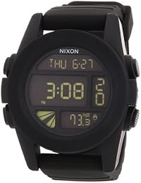 Nixon A197000-00 - Reloj digital de cuarzo para hombre con correa de plástico, color negro