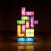 Produktbild Tangram Puzzle Upgrade DIY Tetris Puzzle Licht Retro Spiel Bunte Ziegel Spielzeug Stapelbar Led Schreibtischlampe Baublock Nachtlicht