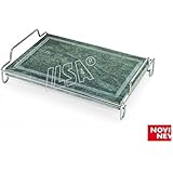 Pietra Ollare Naturale Per Barbecue - Griglia In Lava 2cm Spessore 30x40cm, Made In Italy, Perfetta Per Carne E Verdure - Foto 2